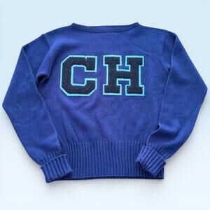 Vintage Gold Medal Sweater M Chestnut Hill Crewneck CH Letterman Knit Unisex